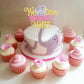 1 Pcs We Can Bearly Wait Cake Topper With Elephant Glitter Baby Shower Cake Pick For New Born Gender Reveal Kids Birthday Party