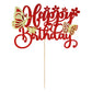 Gyufise 1Pcs Butterfly Cupcake Toppers Glitter Assembled 3D Butterly Happy Birthday Cake Topper Hollow Butterfly Cake Decoration