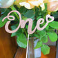 Alissar Glitter Double Sided Rose Gold One Cake Topper For 1St Birthday, Cake Topper For 1St Birthday Boy And Gilr, First Annive