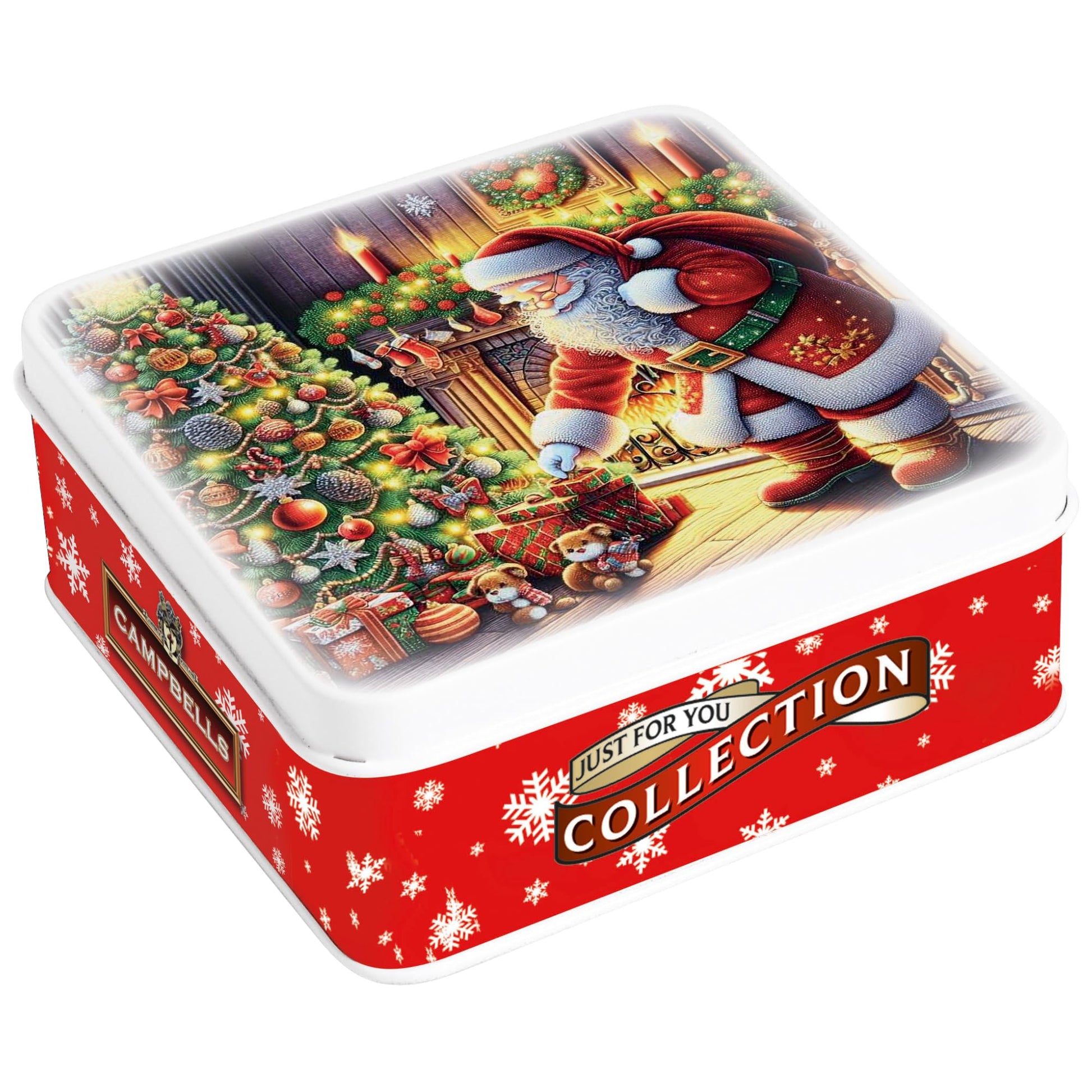 Campbells Shortbread Fingers Christmas Tin 3.2 Oz (90g) - Santa & Christmas Tree Decorative Gift Tin  Pure Butter Scottish Shortbread Cookies from Scotland  British Holiday Biscuits & Scottish 
