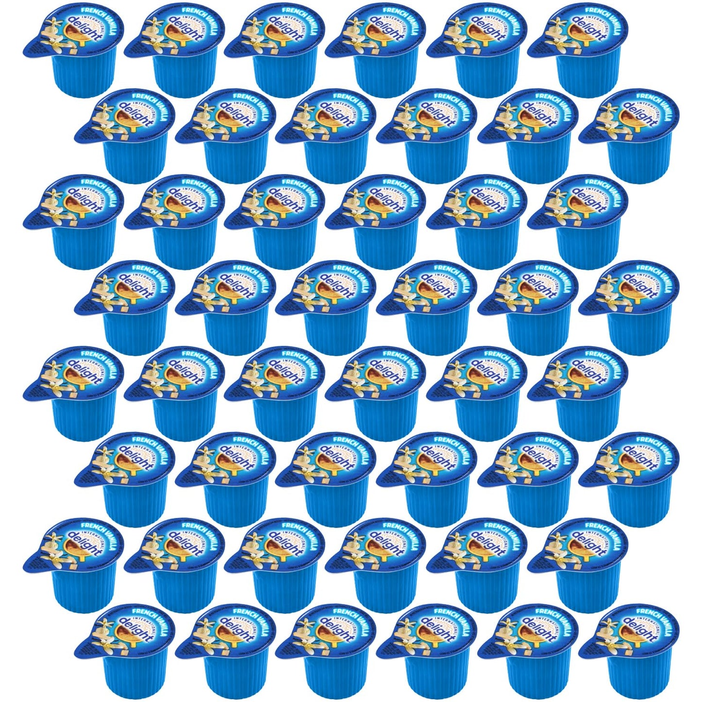 SWEETSIDE CANDY CO. French Vanilla Creamer Singles, 48 Count, Medium Size, Perfect for Home or On-the-Go Coffee Enjoyment