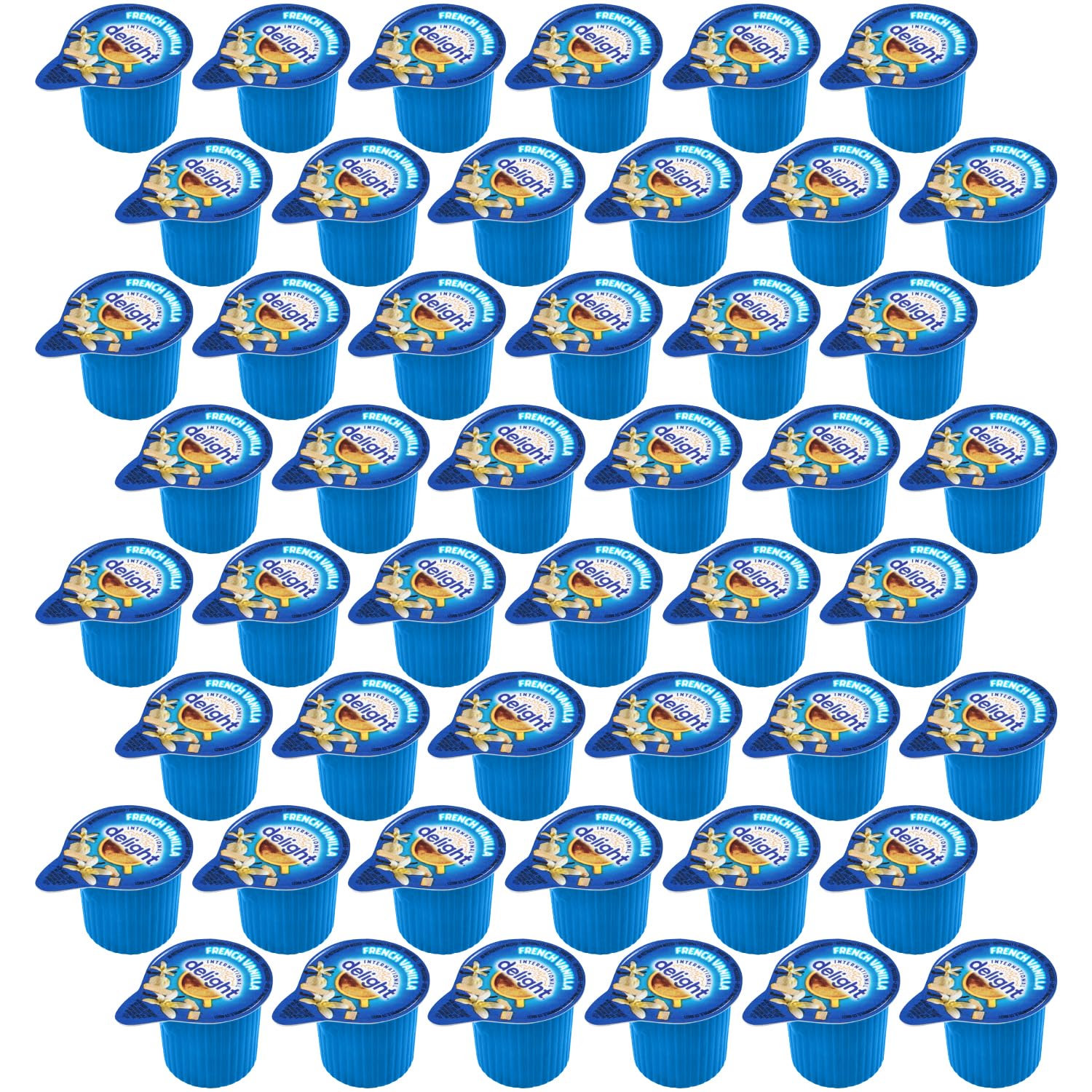 SWEETSIDE CANDY CO. French Vanilla Creamer Singles, 48 Count, Medium Size, Perfect for Home or On-the-Go Coffee Enjoyment