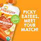 Happy Tot Organics Stage 4 Baby Food Pouches, Gluten Free, Vegan Snack, Love My Veggies, Fruit & Veggie Puree, Carrott, Banana,
