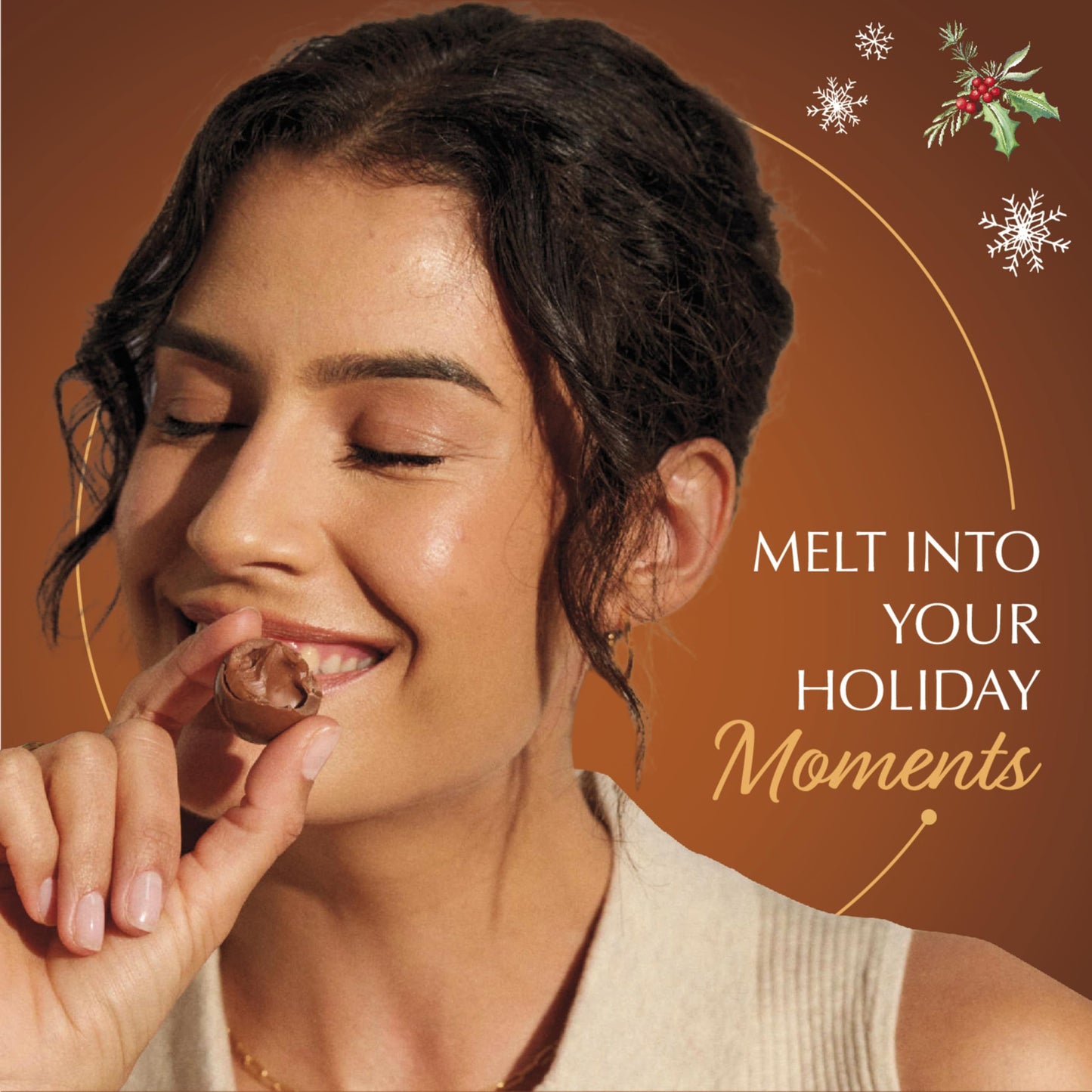 Lindt Lindor Holiday Snickerdoodle White Chocolate Candy Truffles With Smooth, Melting Truffle Center, 8.5 Oz. Bag