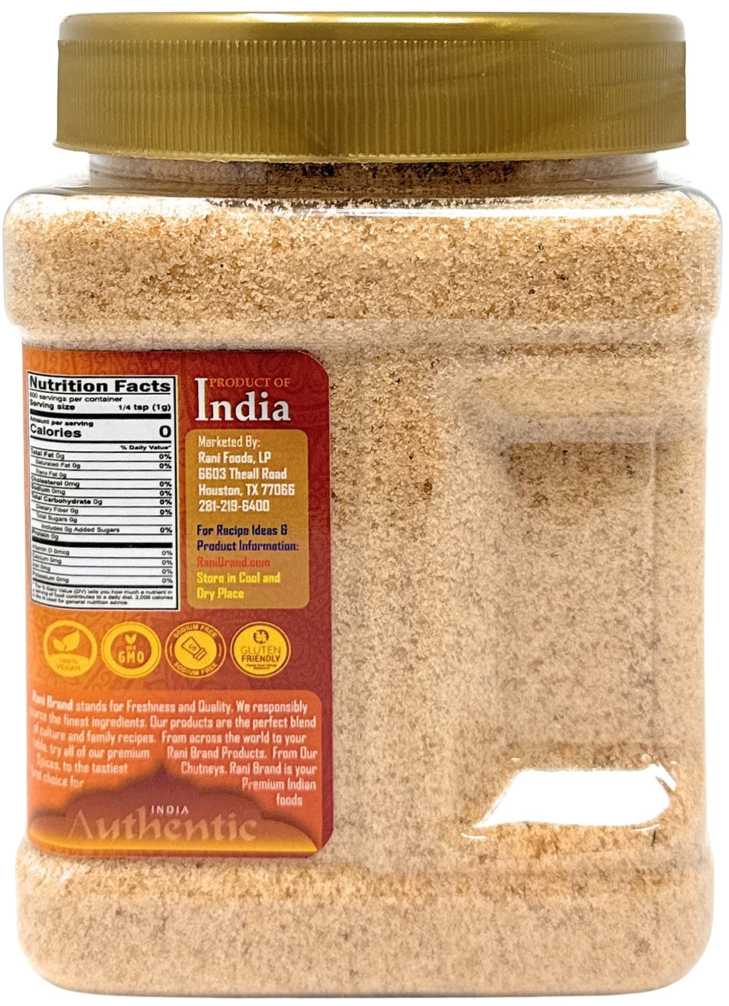 Rani Asafetida (Hing) Ground 21.1oz (1.32lbs) 600g Gluten Friendly, PET Jar ~ All Natural | Salt Free | Vegan | Non-GMO | Asafoe