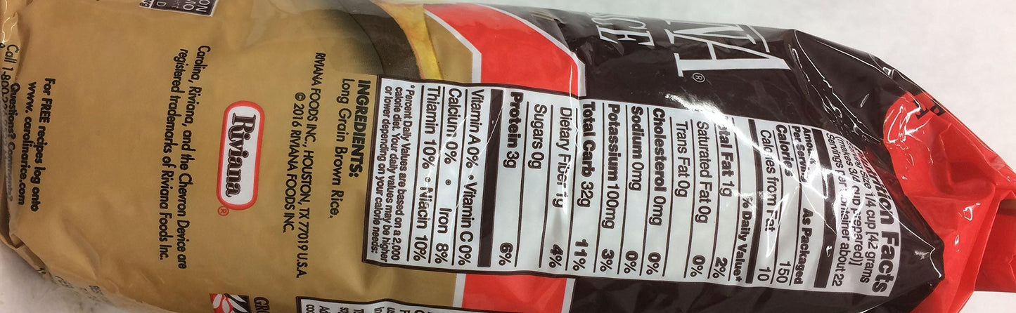 Carolina Brown Rice Whole Grain Gluten Free 32 Oz. Pack Of 3.