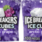 ICE BREAKERS Ice Cubes Arctic Grape Sugar Free Chewing Gum Pouch, 8.11 oz (100 Pieces) (Pack of 2)