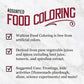 Watkins Assorted Food Coloring, 1 Each Red, Yellow, Green, Blue, Total Four .3 Oz Bottles