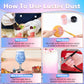 ERHIVORA Edible Glitter for Cakes & Drinks, 3g, 4 Colors: Rose Gold, Gold, Blue, Purple