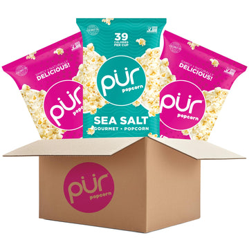 Pur Popcorn | Made With Coconut Oil | 100% Whole Grain Healthy Snacks | Gluten Free | Nut & Peanut Free, Vegan & Non-Gmo | Sweet