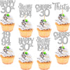 30Pcs 30Th Birthday Cupcake Toppers Glitter Thirty Happy 30Th Straight Outta 1994 Cupcake Picks For Cheers To 30 Years 30Th Birt
