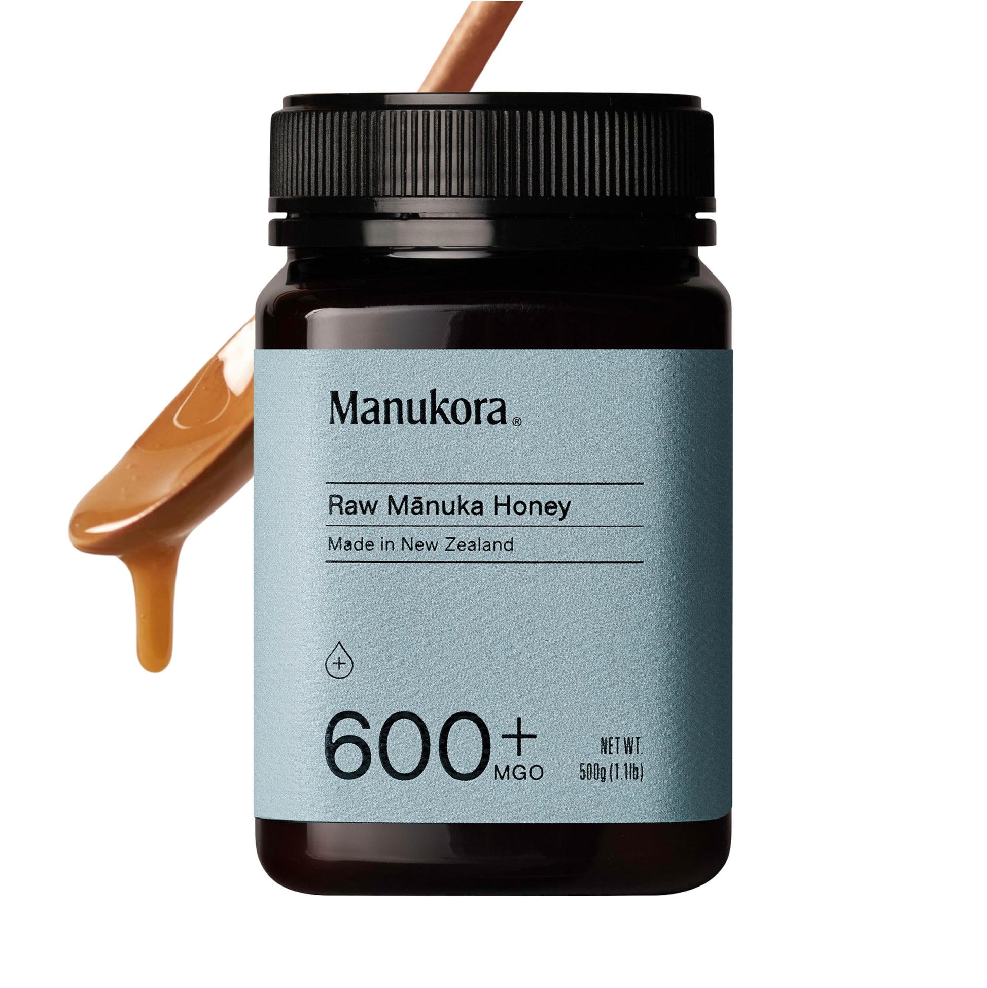 Manukora Raw Manuka Honey UMF 16+/MGO 600+, 500g (1.1lb), Authentic Non-GMO, Traceable from Hive to Hand