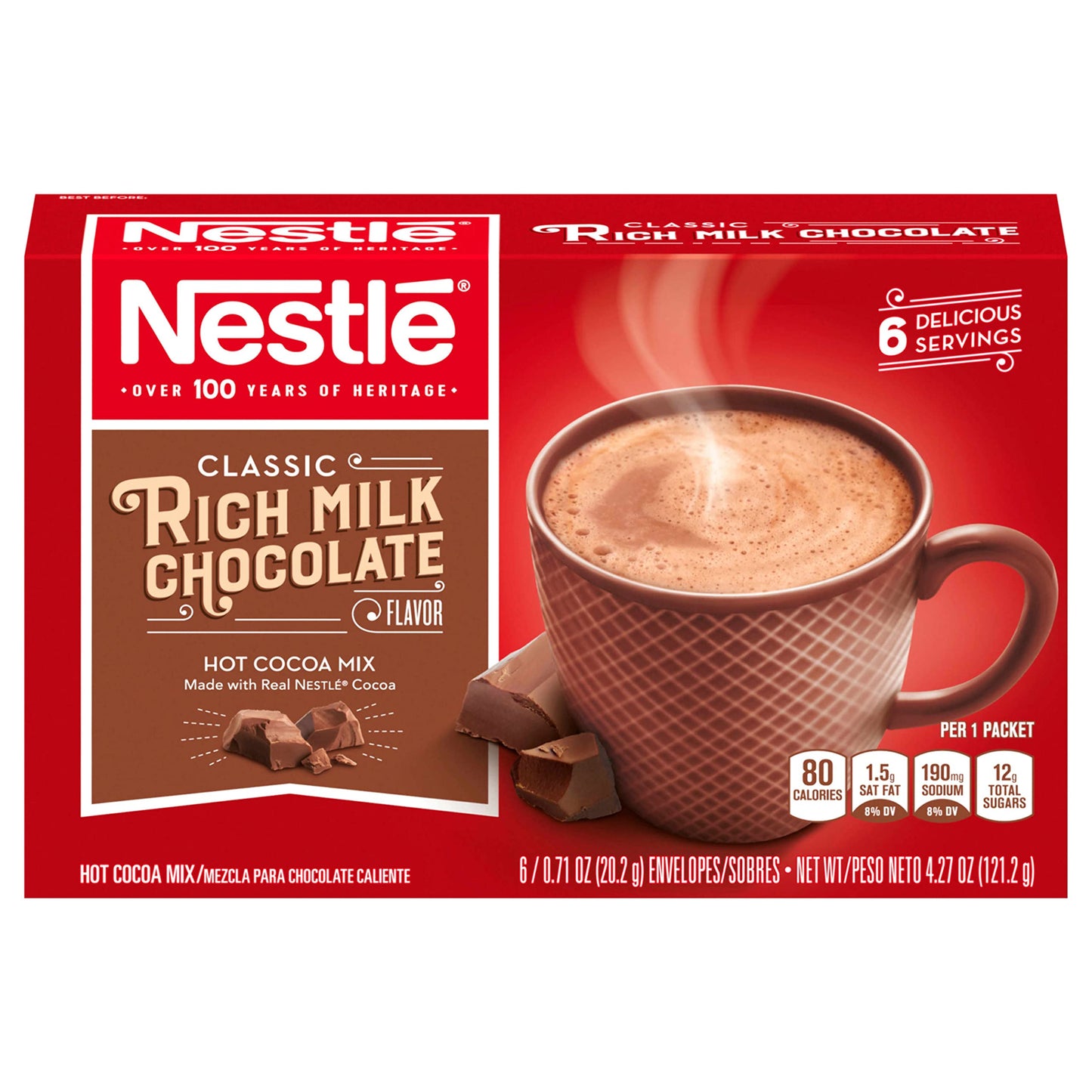 Nestle Hot Cocoa Mix Mini Marshmallows 8 X 0.85 Ounces Carton