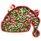 Christmas Nonpareils Sprinkles for Cake Decorating,130g White Red and Green Mini Pearls Mix,Edible Sugar Holiday sprinkle for Cu