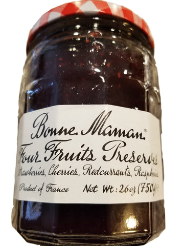 Bonne Maman Four Fruits Preserves, 26oz Jar