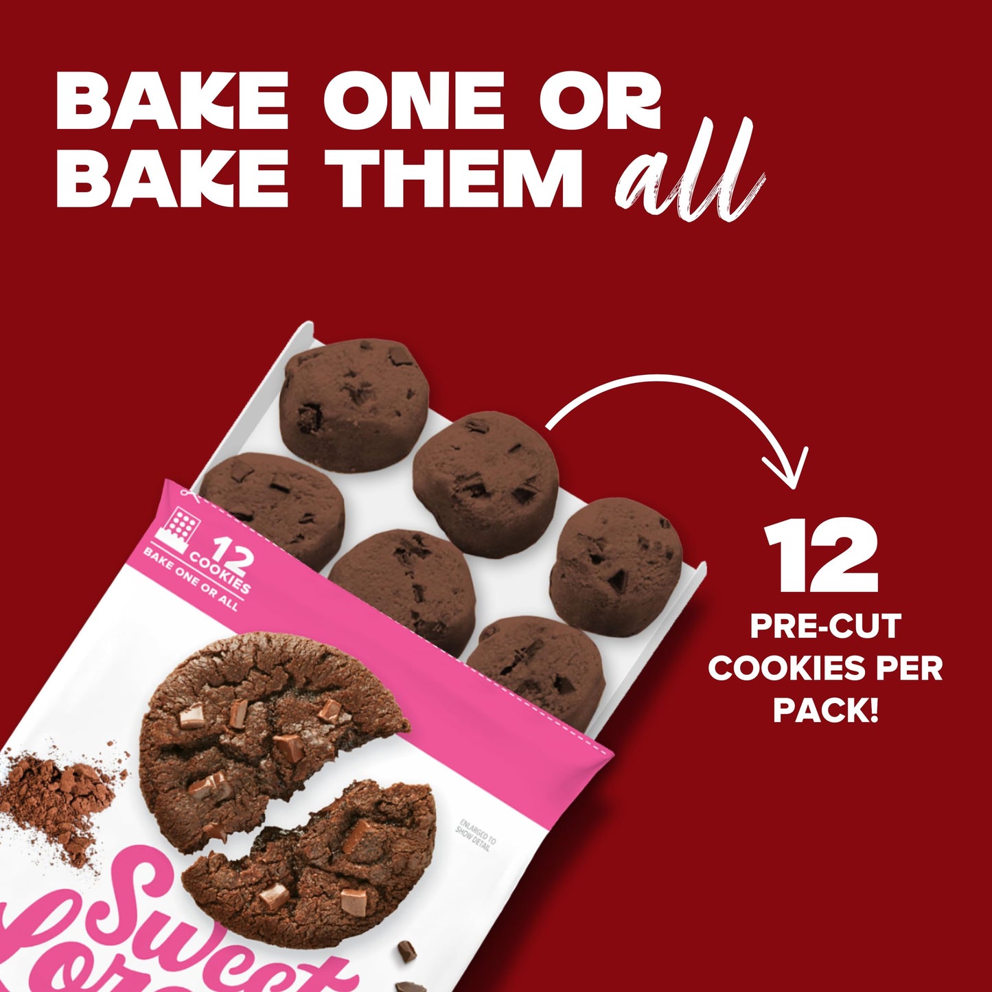 Sweet Lorens Gluten Free & Vegan Fudgy Brownie Cookie Dough