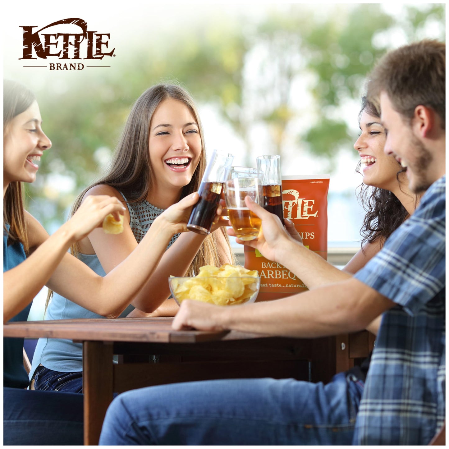 Kettle Brand Potato Chips Backyard Barbeque, 13 Oz