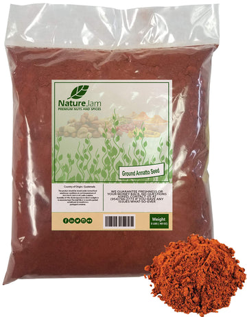 Naturejam Ground Annatto Seed Powder - 3 Pound Bulk Bag, Rich in Tocotrienols, Natural Colorant