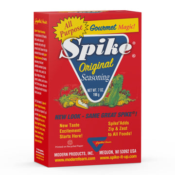 Spike Seasoning, Original Gourmet Magic Seasoning Salt Blend - Seasonings And Spices For Cooking, Popcorn Seasoning, All-Purpose Seasoning For More Flavorful, Healthy Meals, 7 Oz