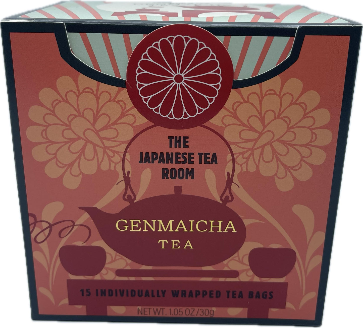 Elephant Park Genmaicha Sencha Green Tea - 15 Pyramid Bags, Smooth Roasted Brown Rice Flavor, 30g Total