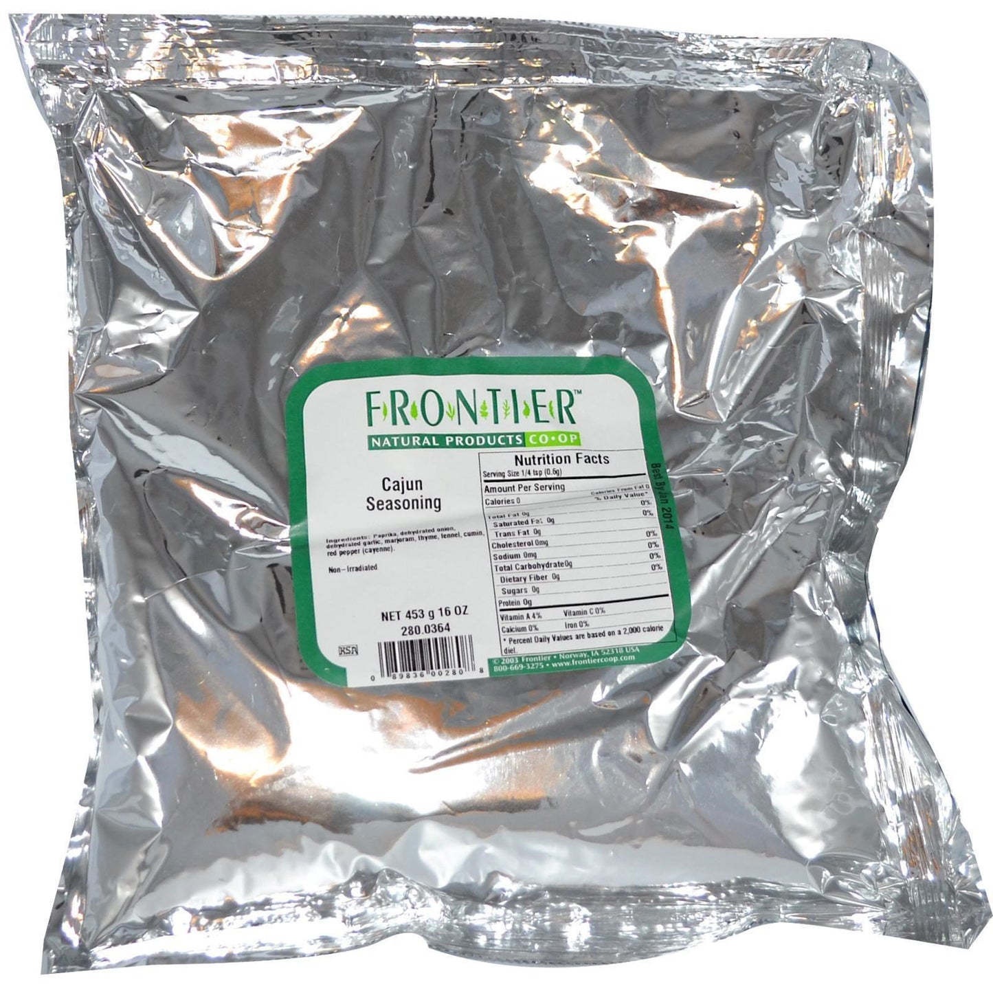 Frontier Herb Bulk Cajun Seasoning Blend, 1 Pound