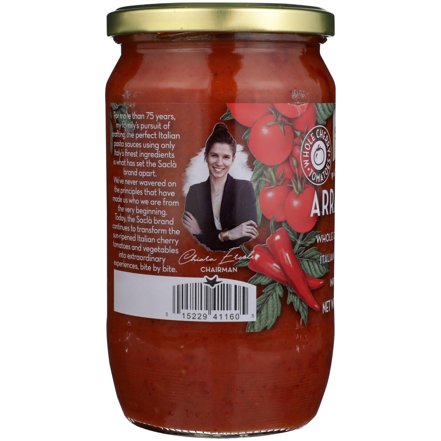 Sacla Arrabbiata Cherry Tomato Pasta Sauce, No Added Sugar, 24 Ounces (Pack Of 6)