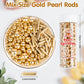 Sugarzy Christmas Gold Pearl Sprinkles, Edible Cake Decorations, 130g, Baking Toppers for Cupcakes, Cookies, Donuts, Food Grade