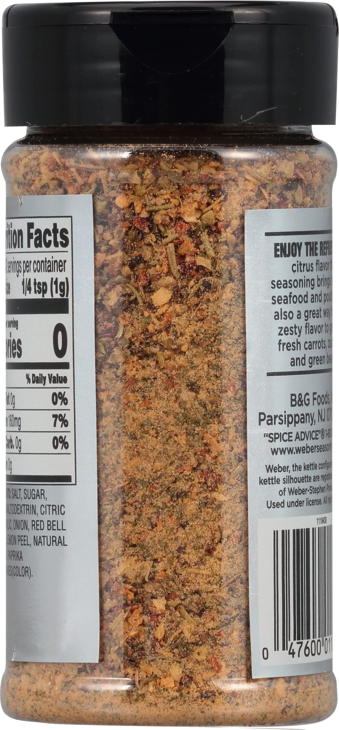 Weber Zesty Lemon Seasoning, 5 Ounce Shaker