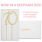 Crystal Creations 70 Cake Topper - Premium Gold Metal, Sparkly Rhinestone Decoration, 4 Ounces