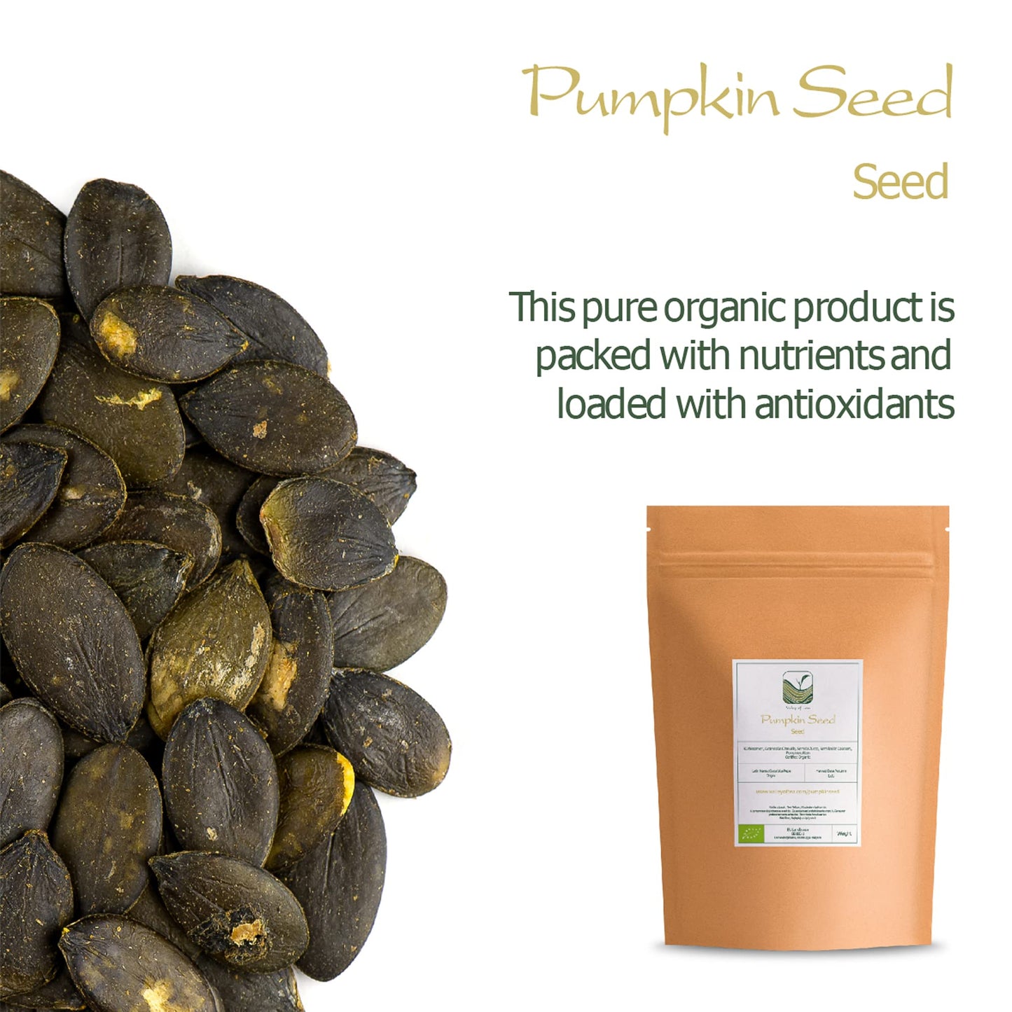 Pumpkin Seeds Raw Organic Seed - Raw Pumpkin Seeds Organic Pumpkin Raw Seeds Raw Pumpkin Seed Organic Raw Seed Punking Seeds
