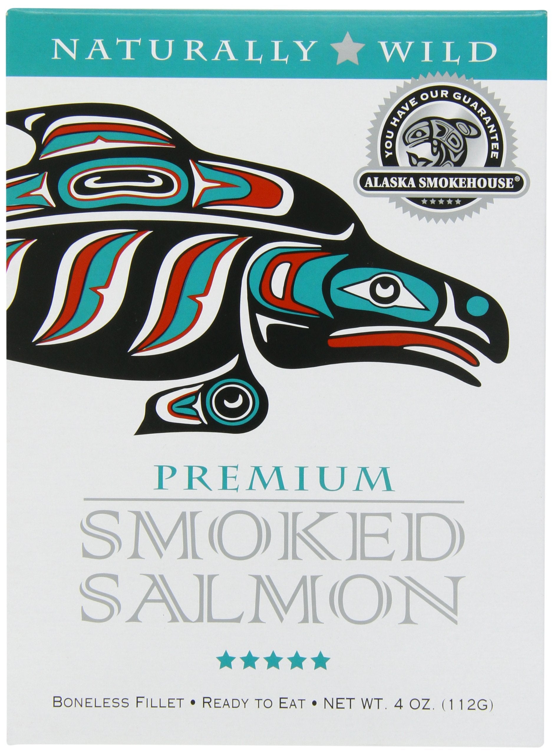 Alaska Smokehouse Premium Smoked Salmon Gift Box, 4 Ounce, Pack of 1