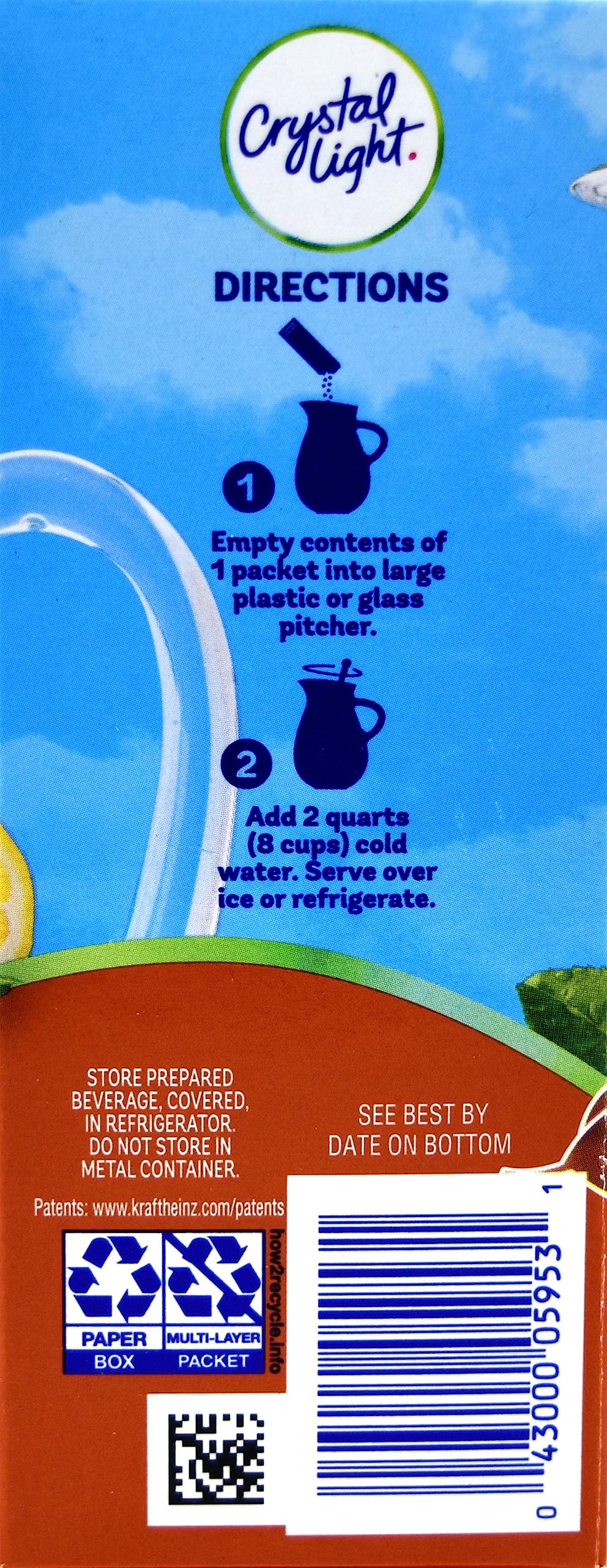 Crystal Light Sweet Tea, 12-Quart 1.56-Ounce Canister (Pack Of 4)