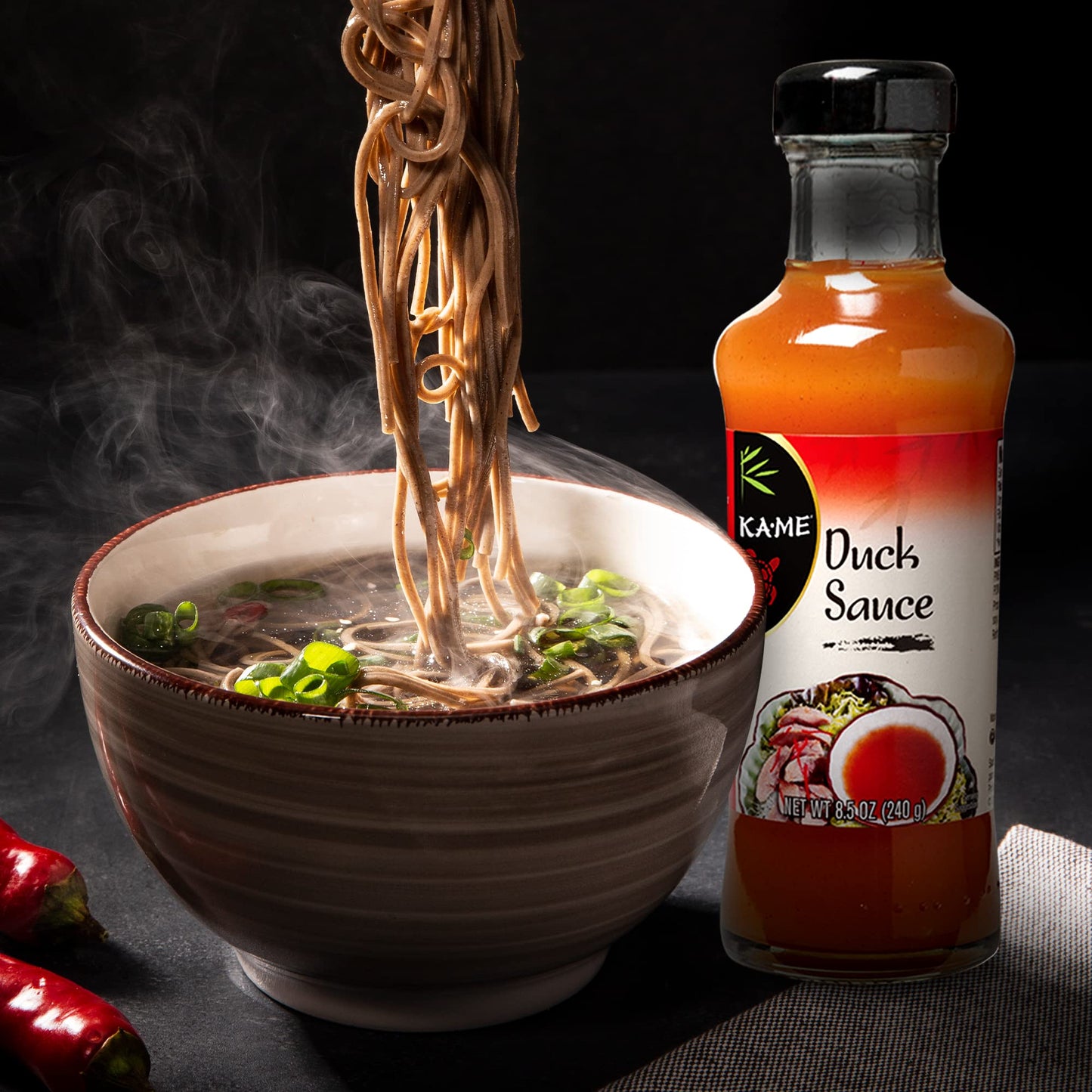 Ka-Me Duck Sauce 8.5 Oz (Pack Of 3), Asian Ingredients And Flavors, No Preservatives/Msg, For Marinade, Dipping & Cooking Bbq, M