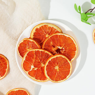 Syveyilla Dried Blood Orange Slices 250g/8.82oz - 100% Natural, No Additives, Perfect for Cocktails, Fruit Tea, Crafts, and Baking