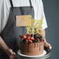 Rssta i Cake Topper, Gold Glitter, Funny 30th Birthday Decoration, Model XM310, Perfect for Cake, Wedding Anniversary Party