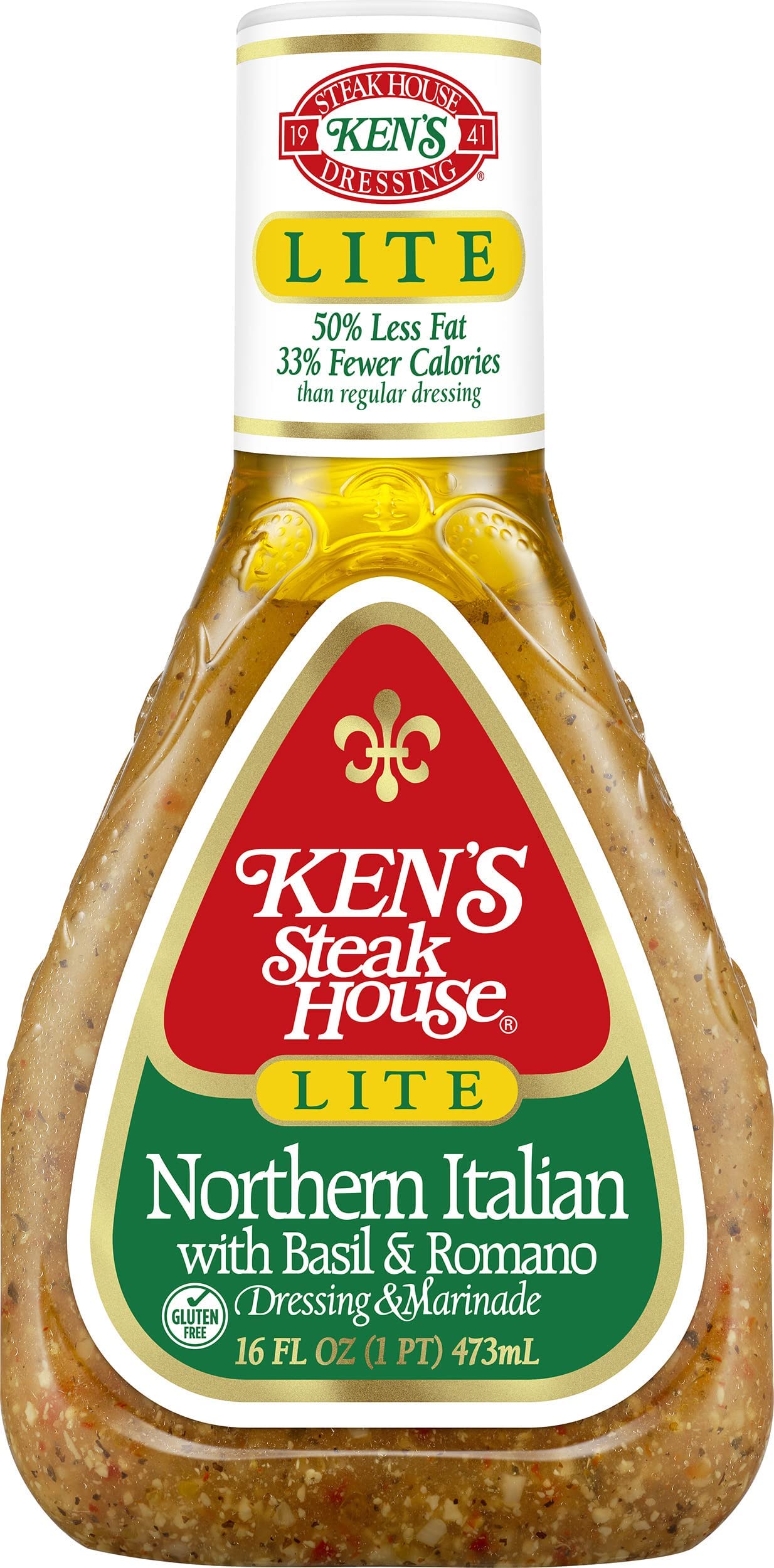Kens Foods Lite North Italian Dressing, 16 Fl Oz