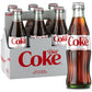 Diet Coke Glass Bottle  8 fl oz  6 Pack (Package May Vary)