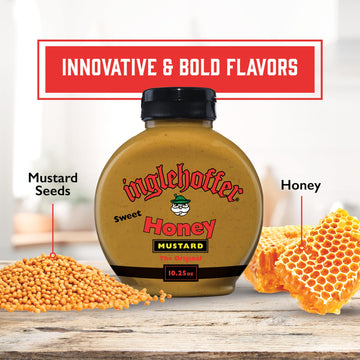 Inglehoffer Original Sweet Honey Mustard, 10.25 oz Squeeze Bottle