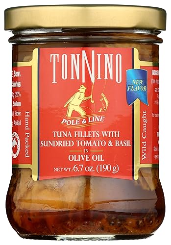 Tonnino Tuna Fillet With Sundried Tomatoes & Basil In Olive Oil, 6.3 Oz