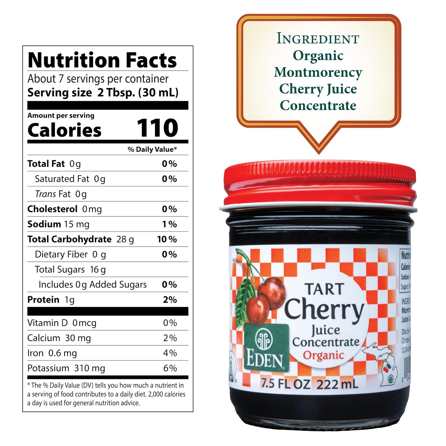Eden Foods Cherry Juice Conc (1x7.5OZ )