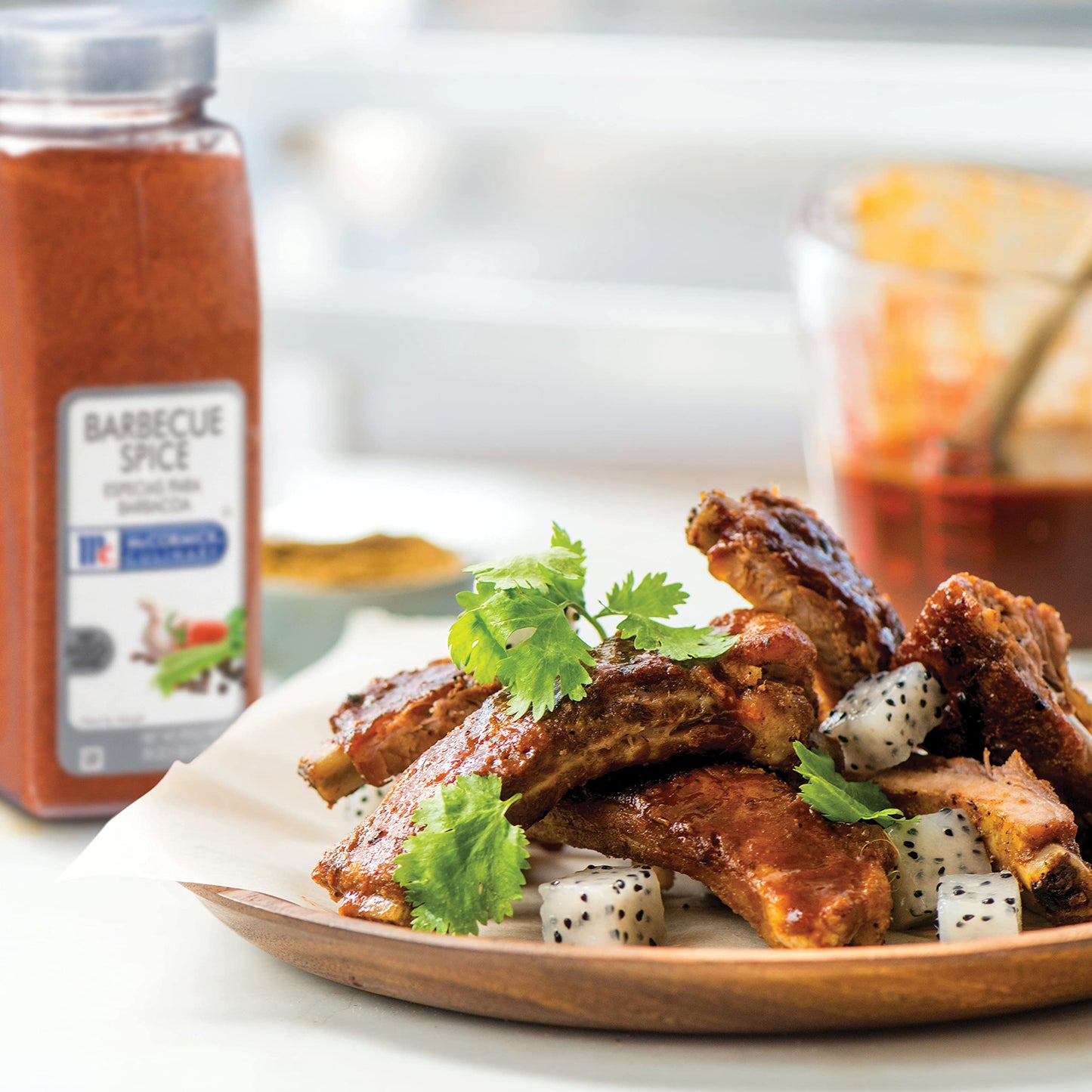 McCormick Culinary Barbecue Spice Dry Rub Seasoning Blend, 18 oz - Perfect for Ribs, Chicken, Pork, Brown