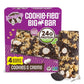 Lenny & Larrys Cookie-fied BIG BAR - Cookies and Creme Vegan Protein Bars 4x90g - Healthy Snacks, 24g Plant Protein & 10g Prebi