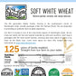 Certified Glyphosate Residue Free Unbleached Soft White Whole Wheat Flour | 3 Lbs | All Purpose Flour | Non-Gmo | 100% Non-Irrad