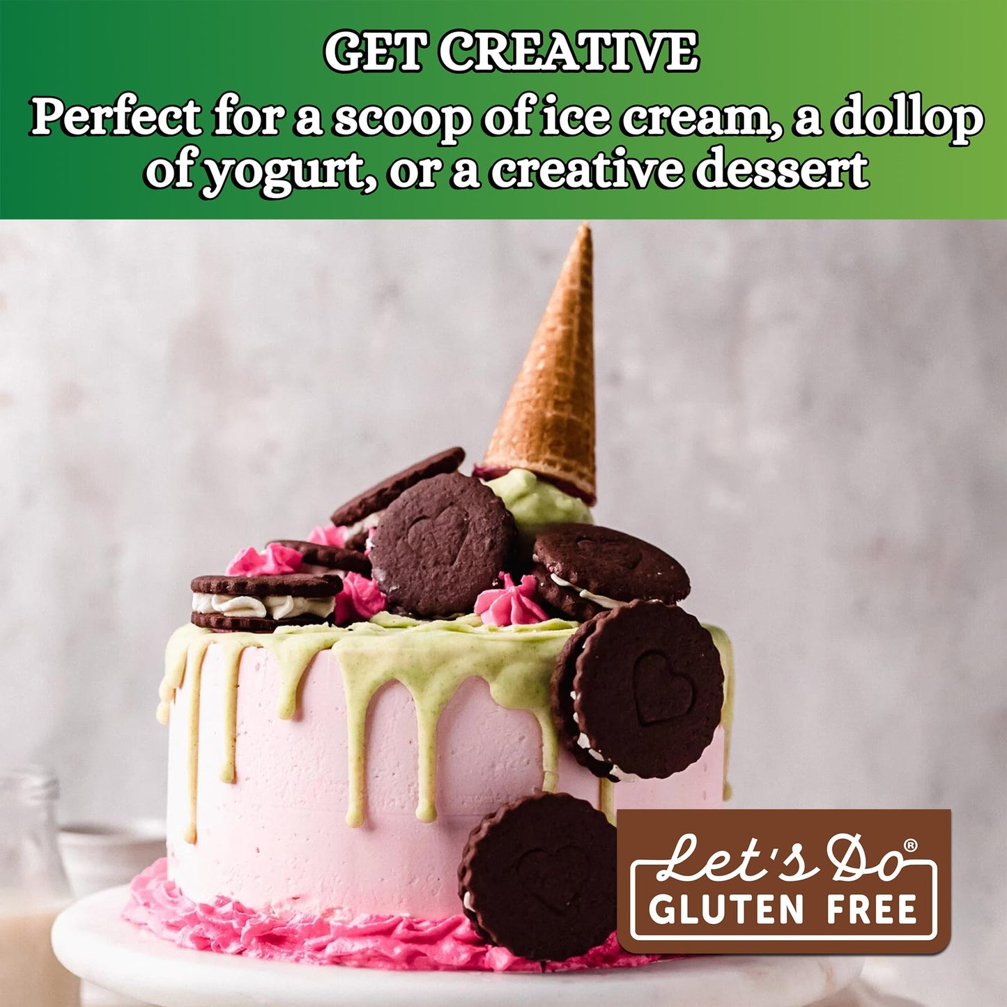 Lets DoGluten Free Sugar Cones Rolled Style, 12 Cones per Box, (Pack of 12 Boxes)