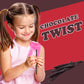 Partypom Chocolate Licorice Twists, Soft & Chewy Candy Sticks, 2 Pack, 12 Oz. Each, Low Fat, Kosher Snack