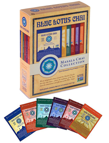 Blue Lotus Chai - Masala Chai Collection - Six Varieties - 0.5 Oz Each (14.17G)