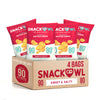 Snack Owl Low Calorie Chips - 4, 5oz Bags of Vegan, Plant-Based, Gluten Free Chips - Low Fat, Low Salt Potato Chips (Sweet & Sal