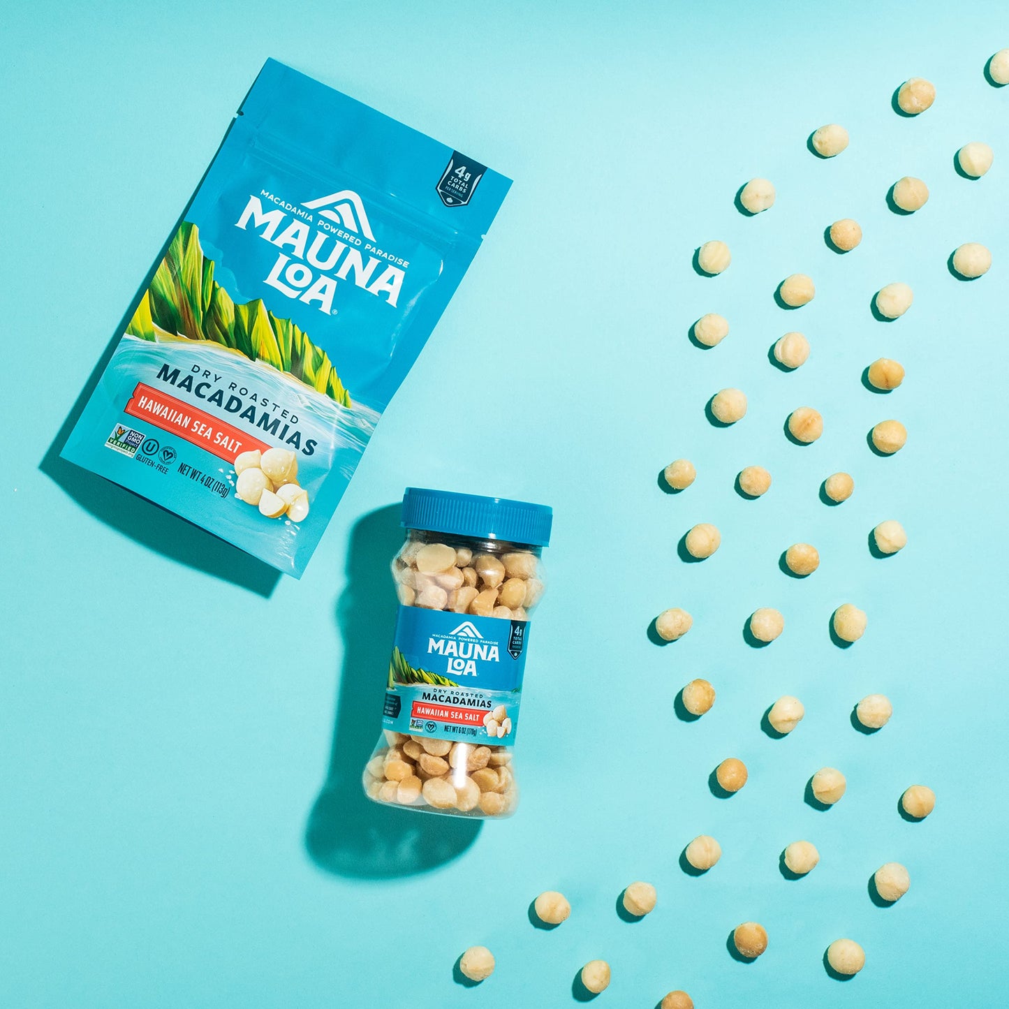 Mauna Loa Roasted Macadamia Nuts, Sea Salt Flavor, 4 Oz, Pack of 1