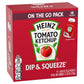 HEINZ Dip & Squeeze Tomato Ketchup, 13.35 OZ, Convenient Pack of 1, Perfect for On-the-Go