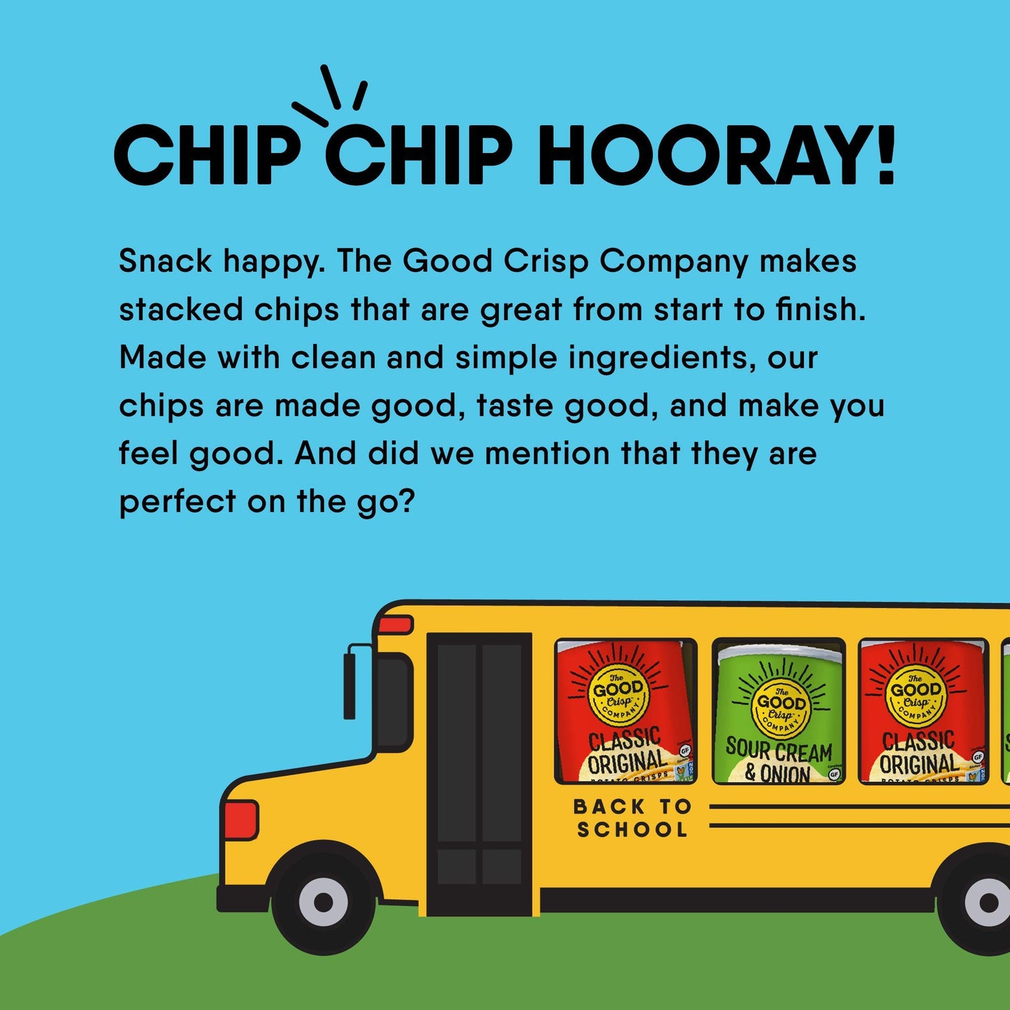 The Good Crisp Company, Good Crisps Minis (Original, 1.6 Ounce, Pack Of 12) Non-Gmo, Allergen Friendly, Potato Chip Snack Pack,